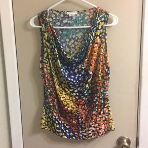 Calvin Klein multicolored sleeveless top. Large